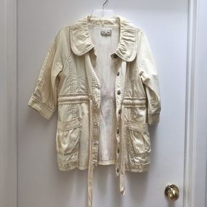 Pale Yellow Denim Jacket